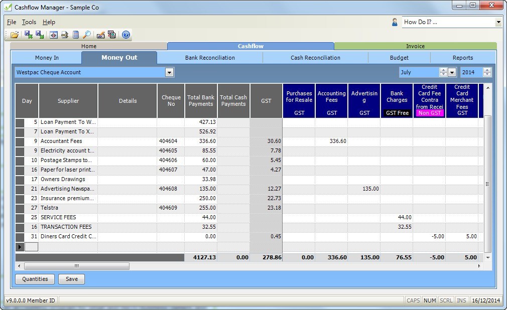 Cash Flow Window