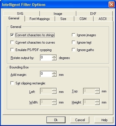 Advanced Options Dialog