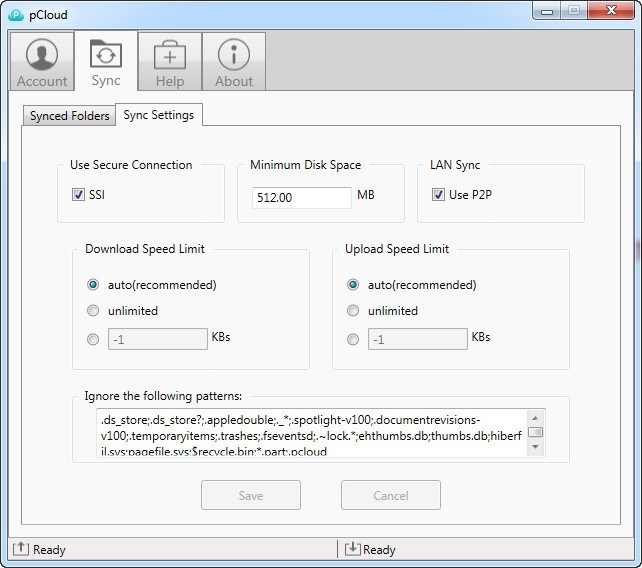 Settings Window