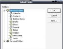 Selecting contact folder