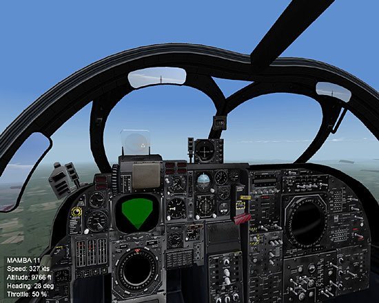 The new cockpit view, with full detail level