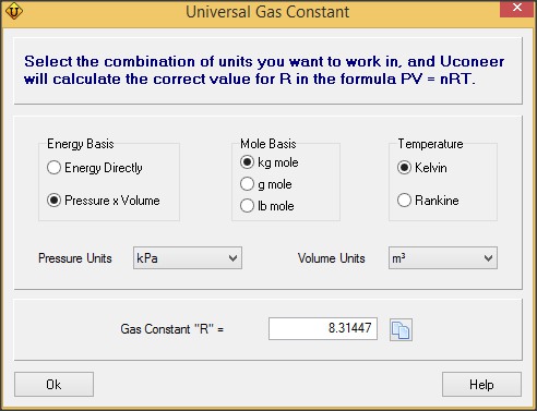 Universal Gas Constant Calculator