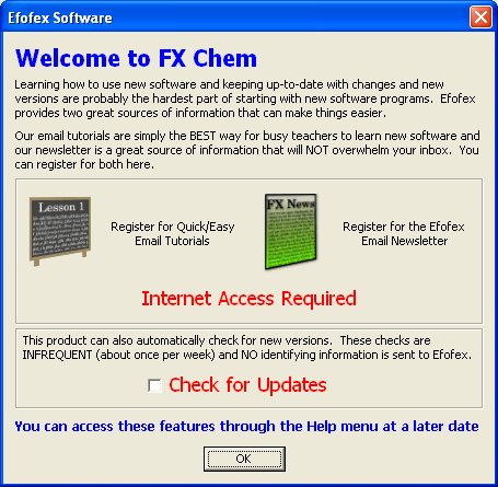 Welcome page