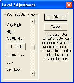 Level adjustment