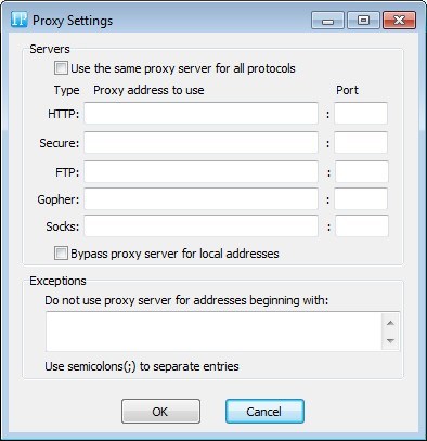 Proxy Settings