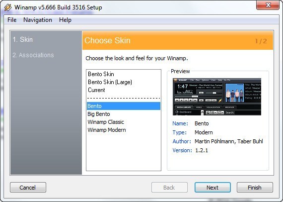 Winamp Skins Window