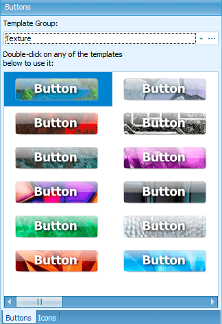 Textured buttons