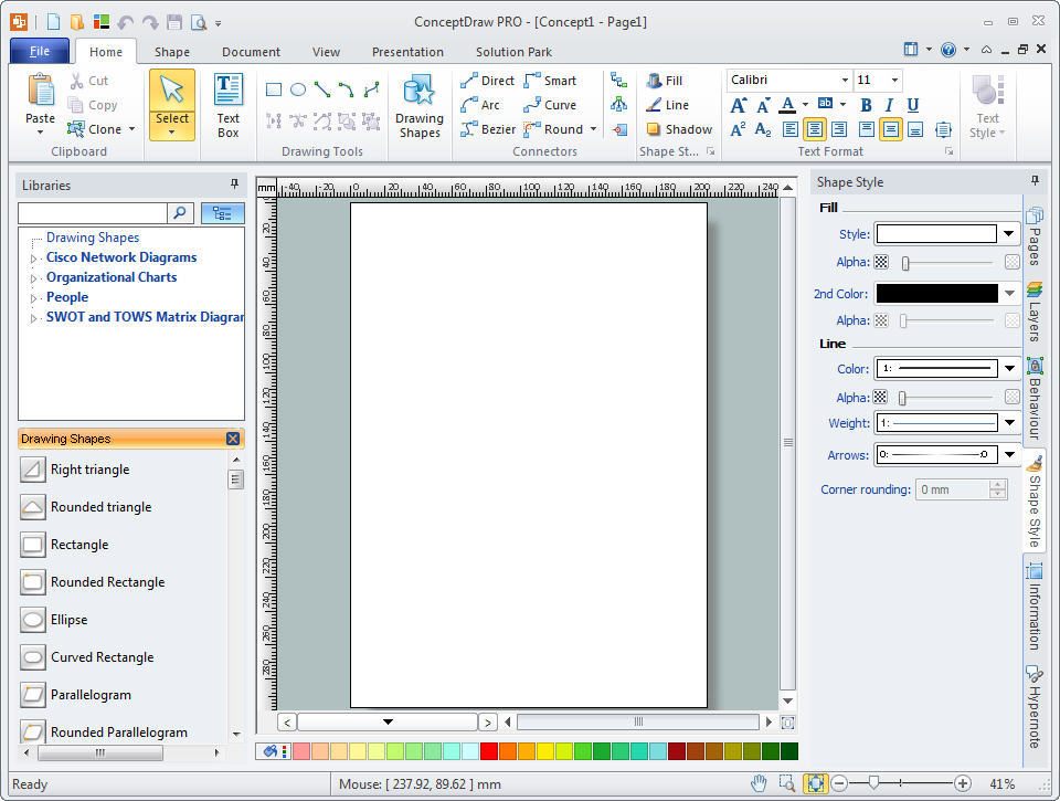 ConceptDraw Pro Interface