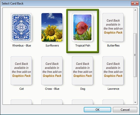 Card Back Selection