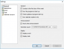 Settings Window