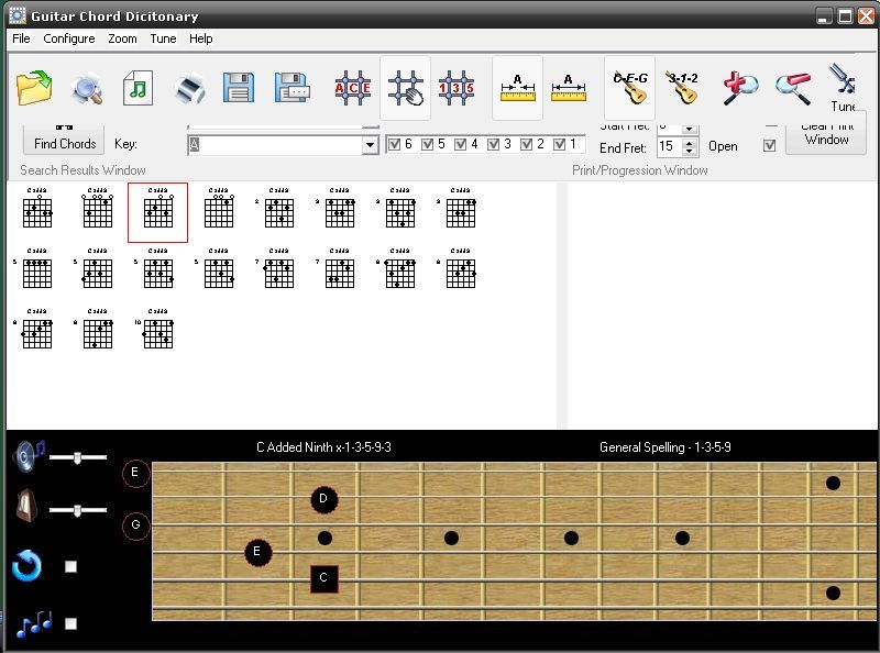 Guitar Chord Finder-Playing a chord-Notes