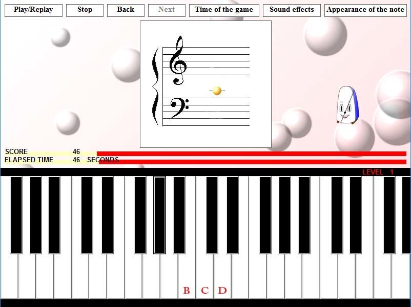 The Piano learning game.
