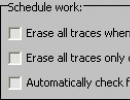 Scheduling Options
