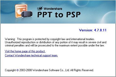 About Wondershare PPT to PSP