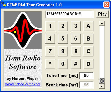 DTMF Dial Tone Generator