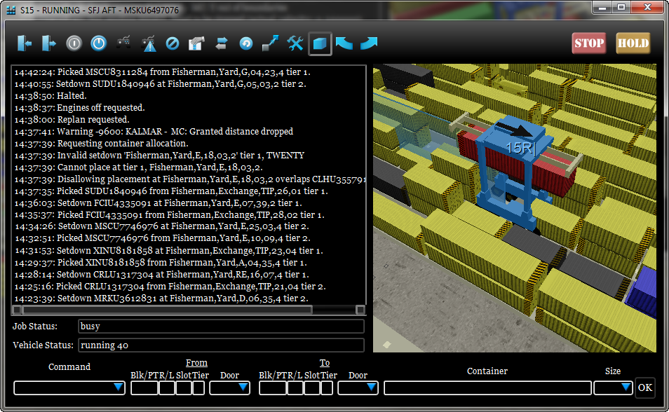 User Interface for Container Terminal