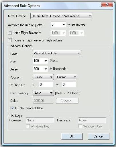 Advanced rule options