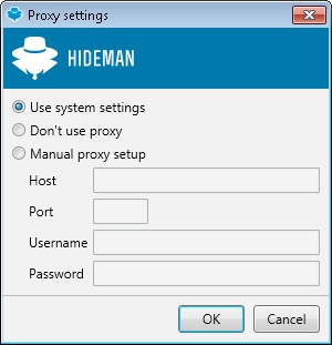 Proxy Settings