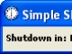 Simple Shutdown Timer