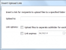 Insert Upload Link