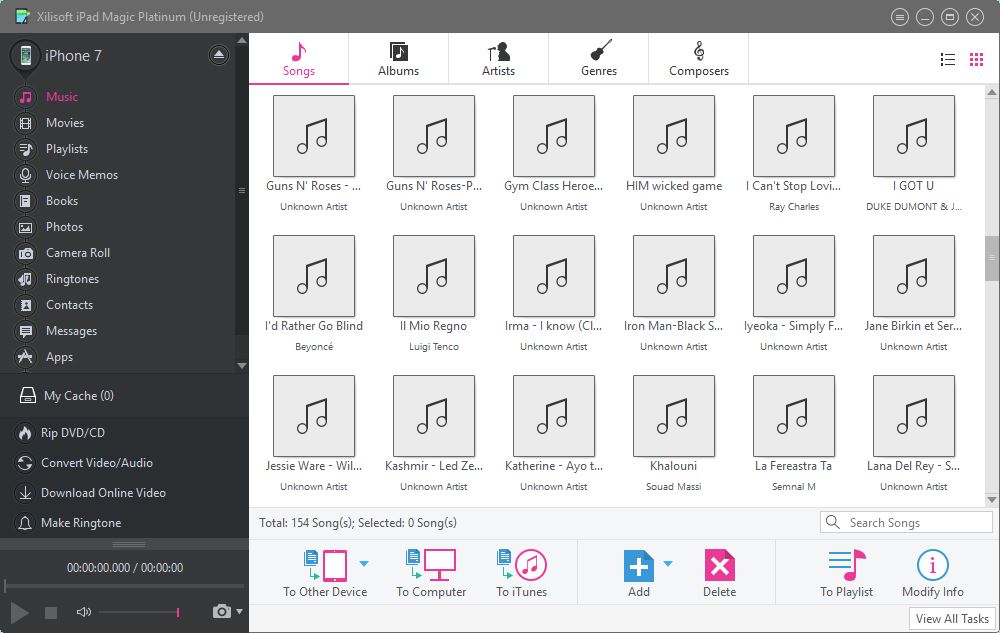 Checking iOS Device Music Files