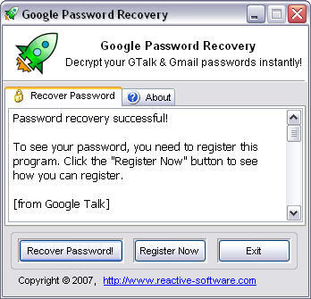 Recovered Password Report