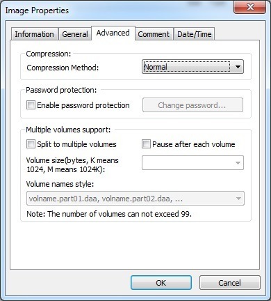 Compression and Security Settings