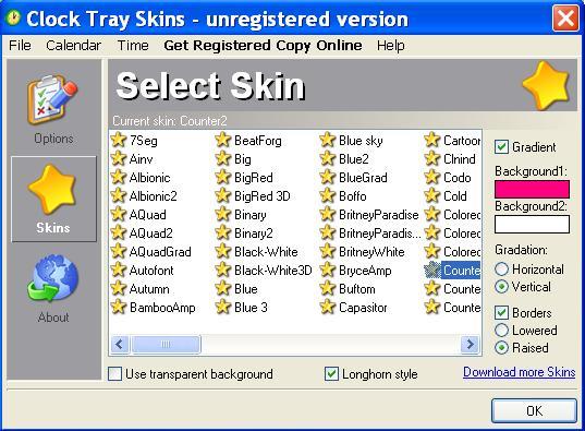 Customizing Skin and Colors