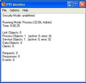 PVI Monitor window