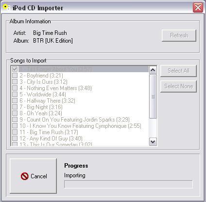 Importing Audio Track