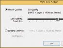 MP3 File Settings Window