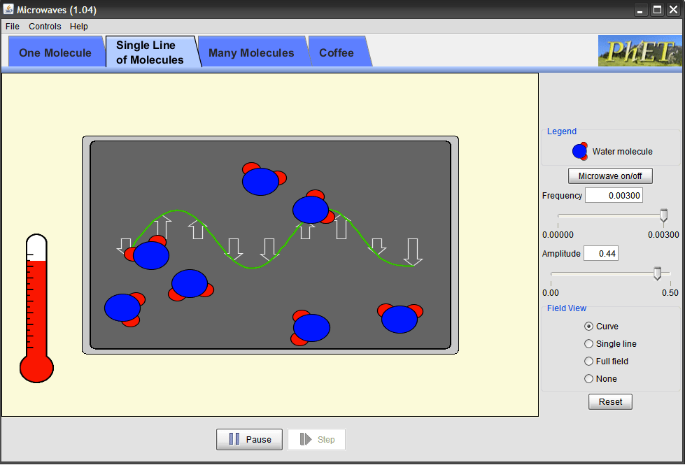 Single line of molecules