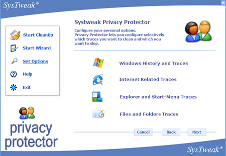 Privacy setting Window..