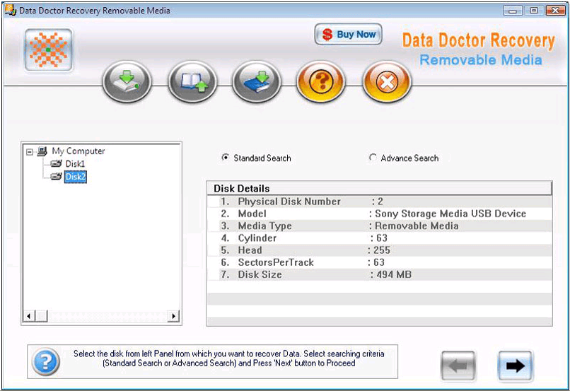 select disk