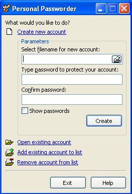 Create account