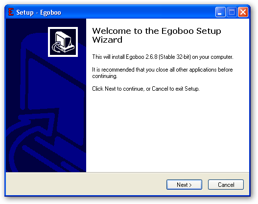 Installation wizard