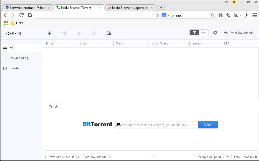 Torrent Download Feature