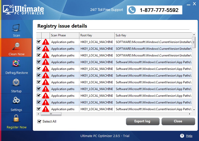 Registry Issue Details