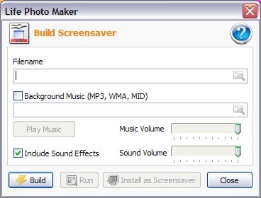 Build screen saver