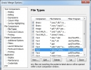 File Types and Other Options