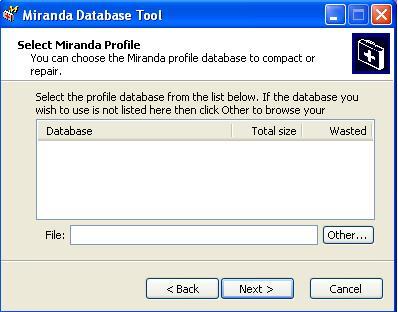 Miranda Data Base Tool