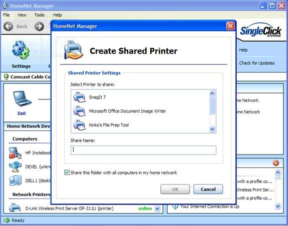 Create a shared printer!