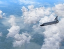 Space Shuttle and clouds in FlightGear 2018