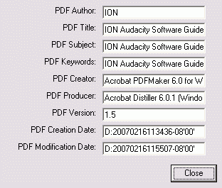 PDF information