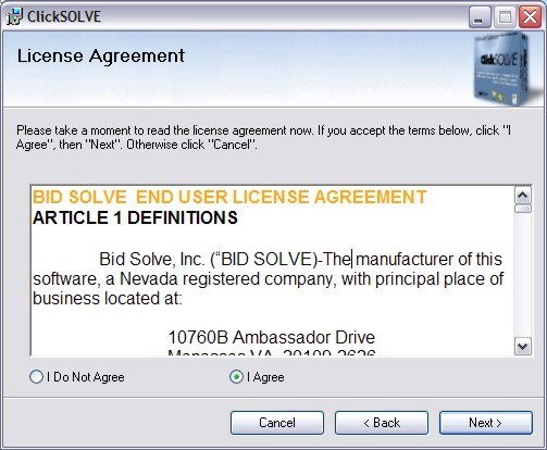 License agreement