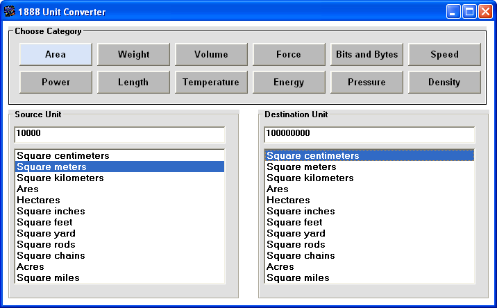 Area Converter