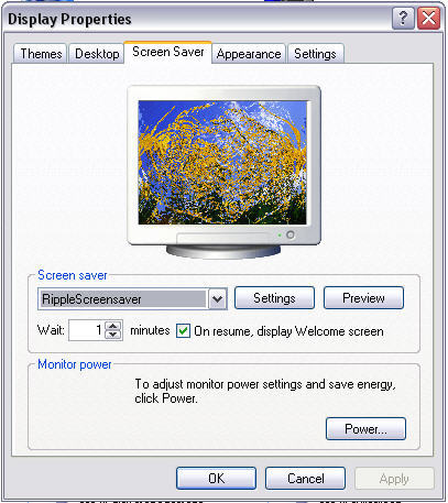 Screensaver Interface