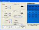 Calender Setting window