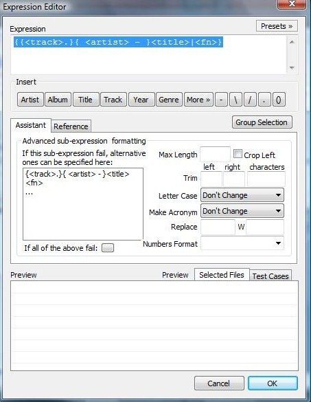 Expression Editor