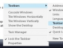 Taskbar menu